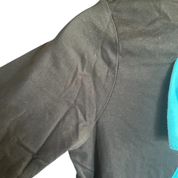 HANNA ANDERSSON ~ Black Long Sleeve Dress with Blue Bow and Trim New - Picture 3 of 8